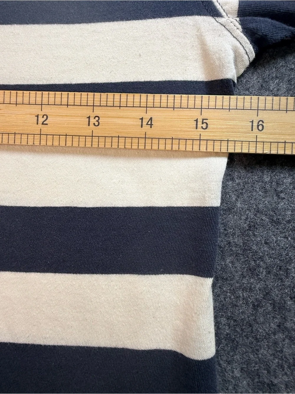 Zara Kids Navy &‎ Cream Striped Long Sleeve Tee Size 8 NWT Coastal Classic